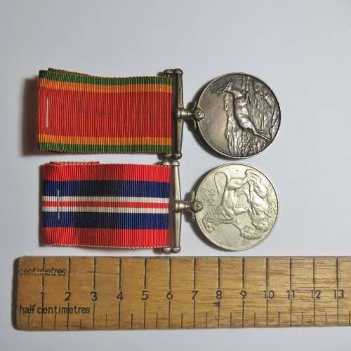 Set of 4 WW2 medals issued to C297991 J Pieterse