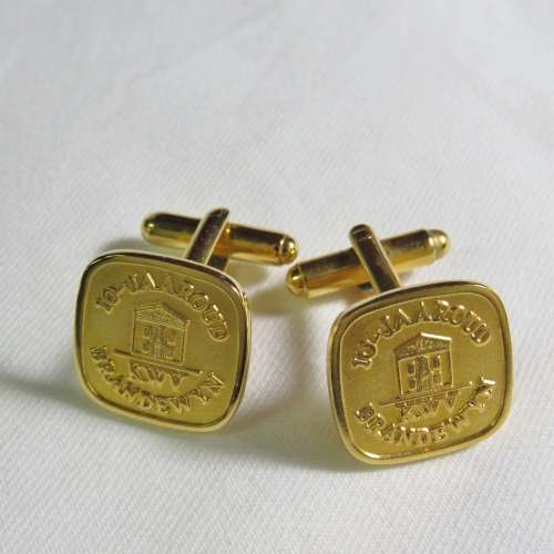 Pair of vintage KWV 10 year brandy cufflinks