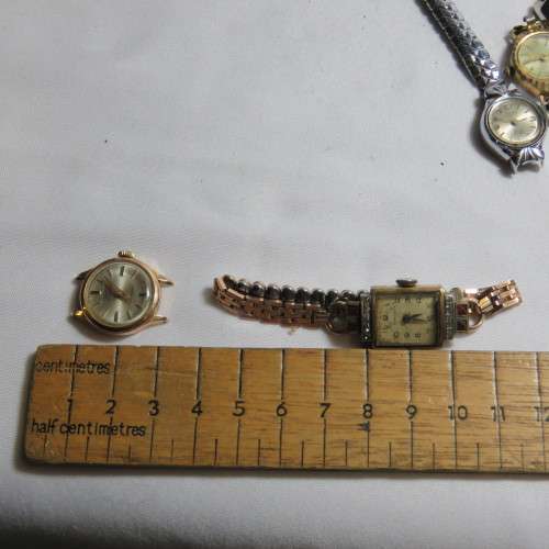 Lot of 11 vintage ladies mechanical watches for spares - Not working