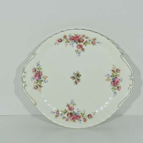 Royal Albert Moss Rose cake plate