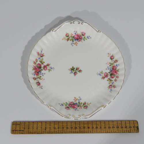 Royal Albert Moss Rose cake plate