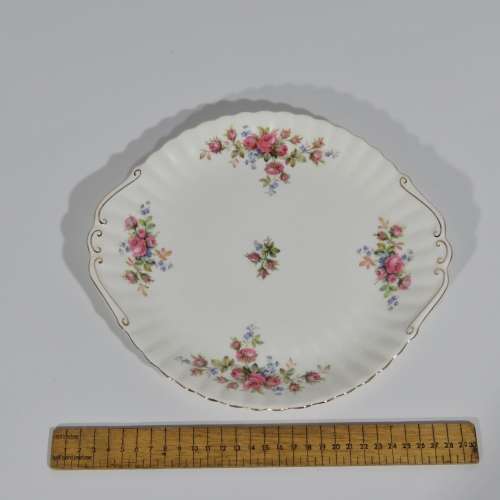 Royal Albert Moss Rose cake plate