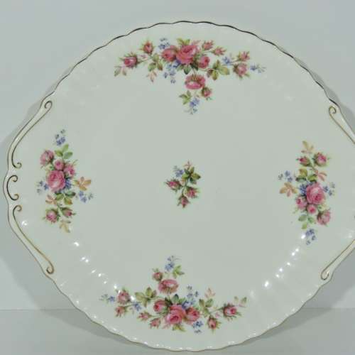 Royal Albert Moss Rose cake plate