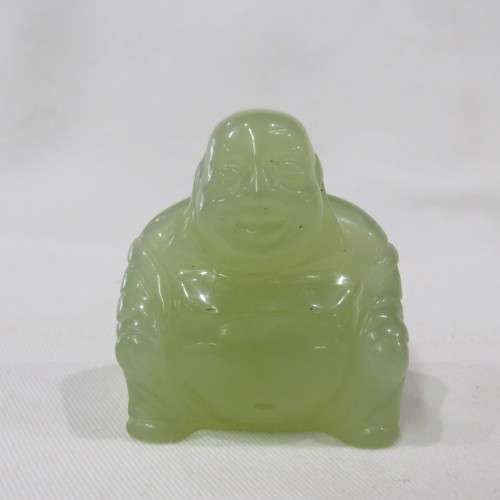 Vintage Green Dongling Jade Buddha figurine