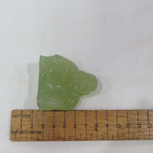 Vintage Green Dongling Jade Buddha figurine