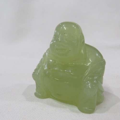 Vintage Green Dongling Jade Buddha figurine