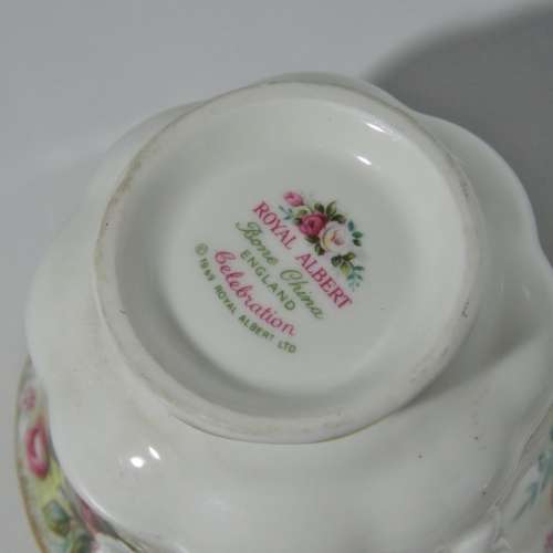 Royal Albert Celebration tea set trio