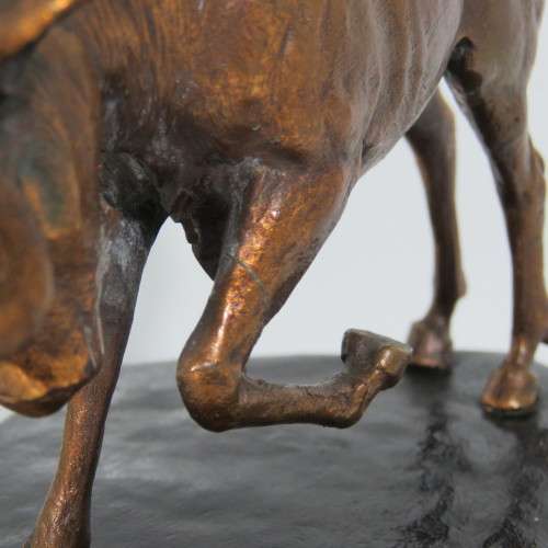 SADF Army college G8105 course 1981 trophy - Tail and leg repaired - Height 18 cm