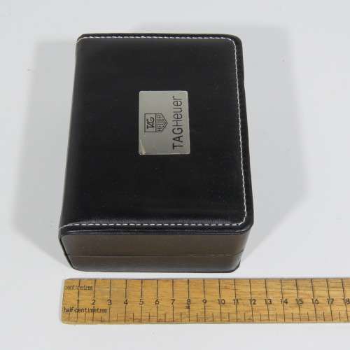 Vinyl watch case with TAG HEUER logo