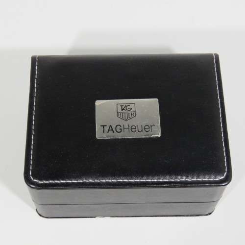 Vinyl watch case with TAG HEUER logo