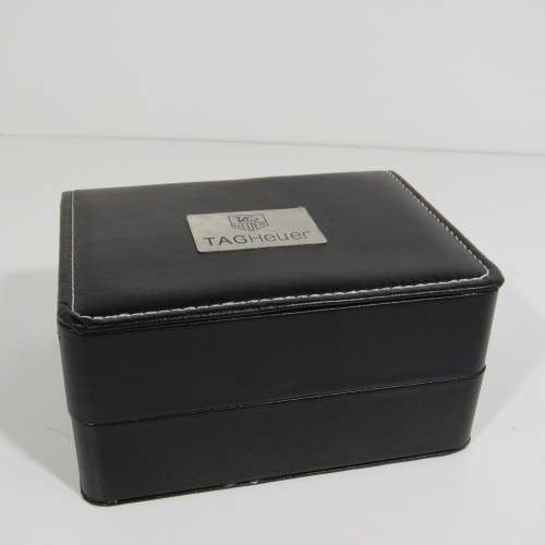 Vinyl watch case with Tag Heuer logo