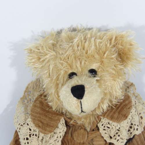 Vintage Victoria Plush teddy bear - Length 39 cm
