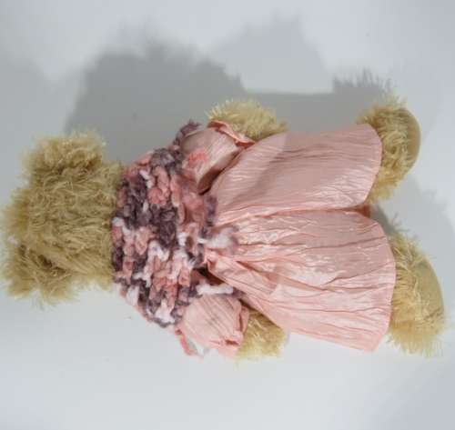 Vintage Victoria Plush teddy bear - Length 38 cm