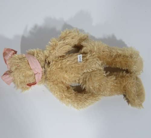 Vintage Victoria Plush teddy bear with glasses - Length 38 cm