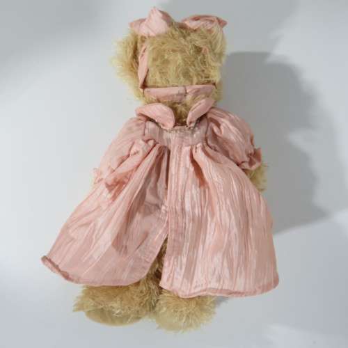 Vintage Victoria Plush teddy bear with glasses - Length 38 cm