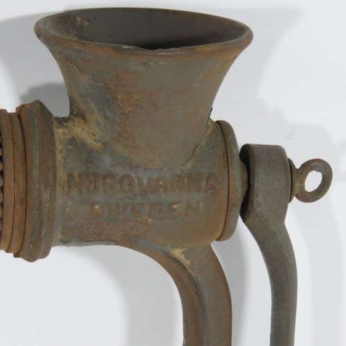 Vintage Husqvarna No.102 Perfect meat mincer with extra attachments