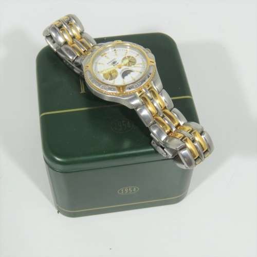 Fossil Blue BQ-9145 quartz mens watch - Scratched lens