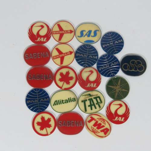 Lot of 20 Shell Airlines tokens - Some duplicates