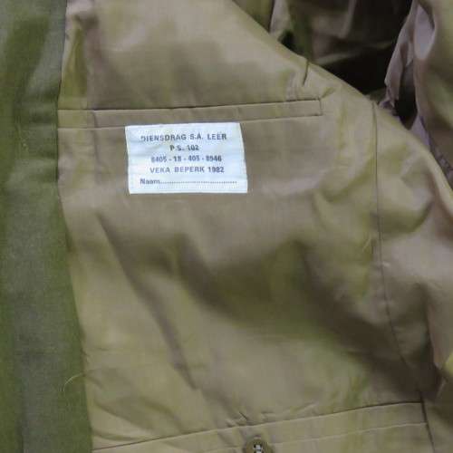 SADF tunic jacket - Sizes in description below