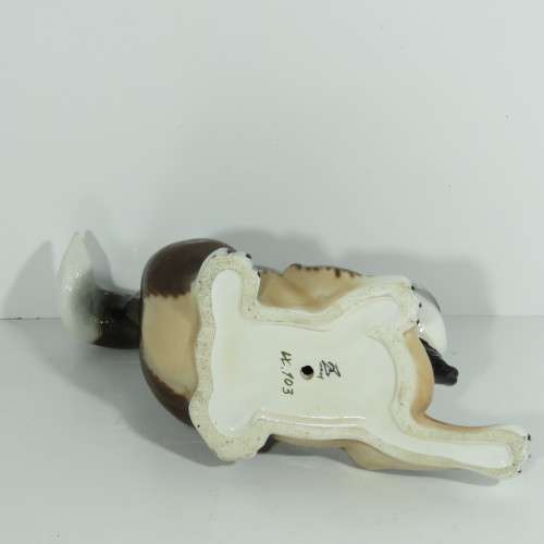 Large porcelain Cheshire cat - Some minor chips and marks - Probably been fighting