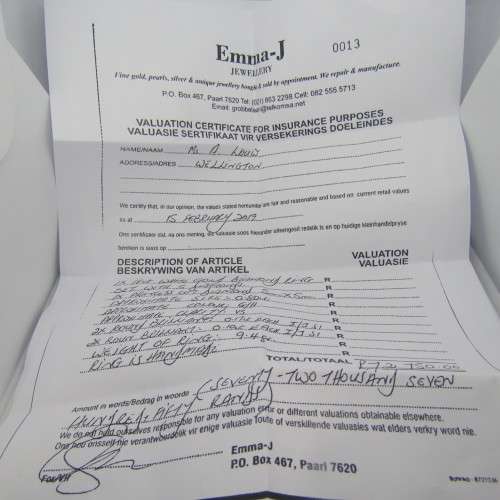 18kt White gold diamond ring with 5 diamonds - Size: P 1/2 - Princess cut about 0.80ct