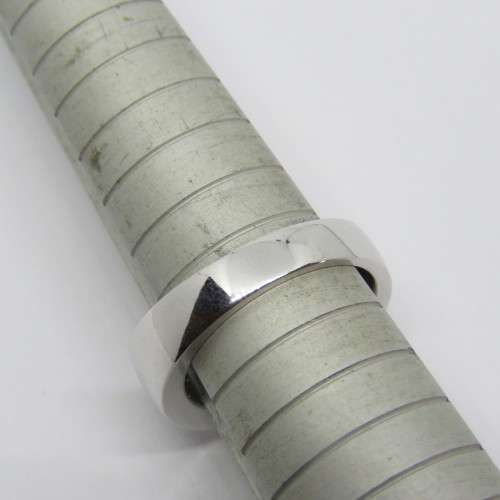 18kt White gold diamond ring with 5 diamonds - Size: P 1/2 - Princess cut about 0.80ct