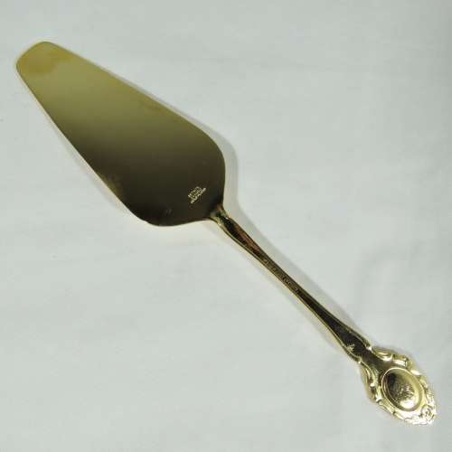 Eetrite 24ct gold plated stainless steel cake lifter in box