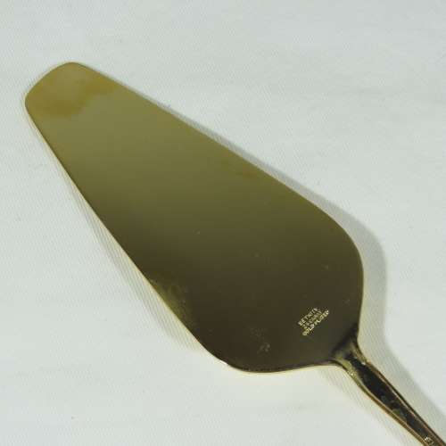 Eetrite 24ct gold plated stainless steel cake lifter in box