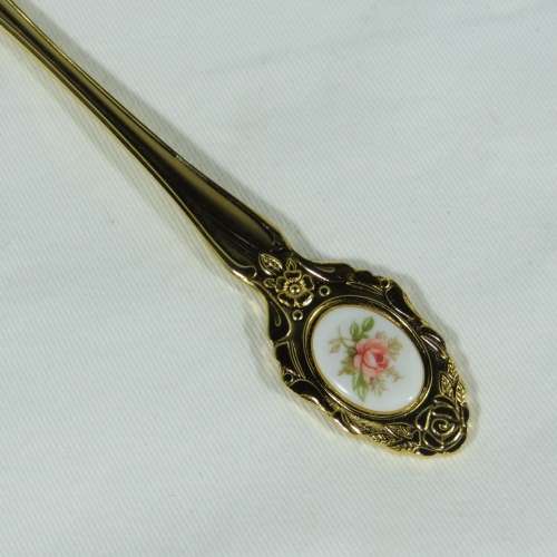 Eetrite 24ct gold plated stainless steel cake lifter in box