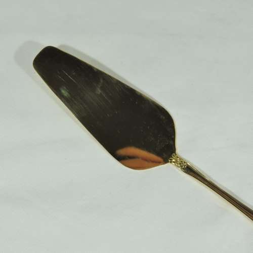 Eetrite 24ct gold plated stainless steel cake lifter in box