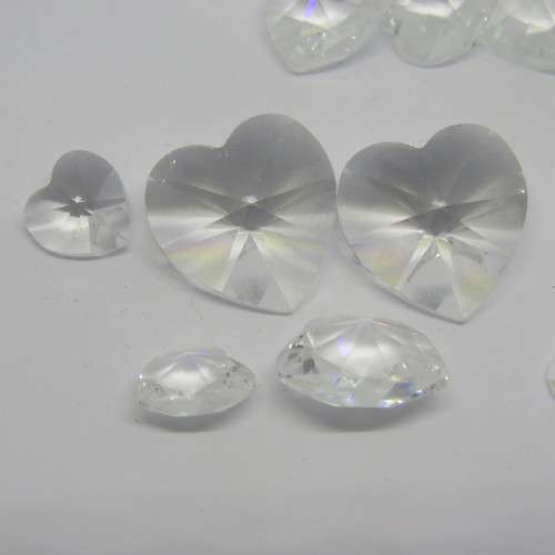 Lot of 32 Swarovski hearts in bag