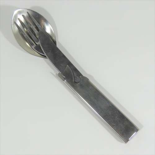 Stainless steel pikstel cutlery set with can opener