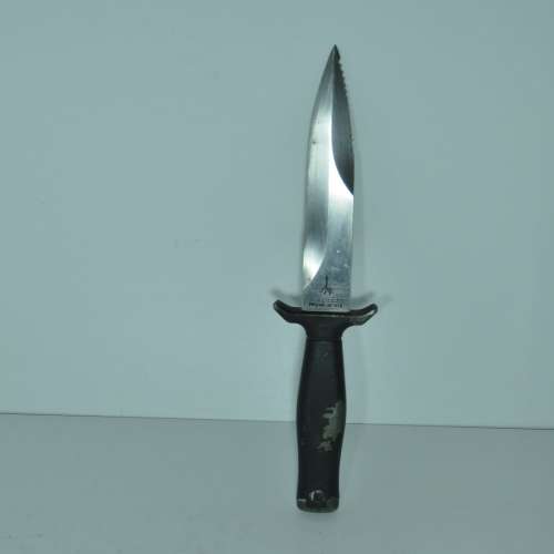 Vintage Gerber boot knife with leather sheath