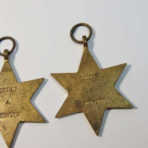 Lot of 3 medals issued to C 277167 J Booysen