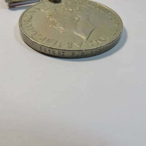 Lot of 4 medals issued to P D Smorenburg 591682