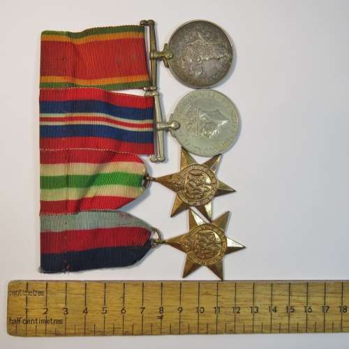 Lot of 4 medals issued to P D Smorenburg 591682