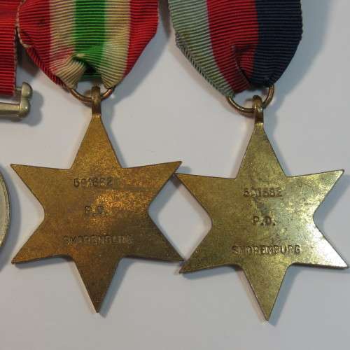 Lot of 4 medals issued to P D Smorenburg 591682