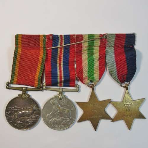 Lot of 4 medals issued to P D Smorenburg 591682