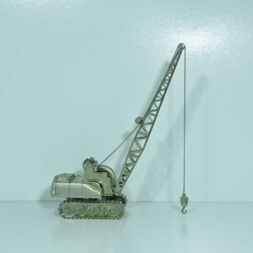 Construction crane metal model desk clock - Needs new battery