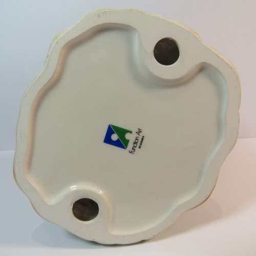 Porcelain mice having tea under mushroom figurine by Function Art