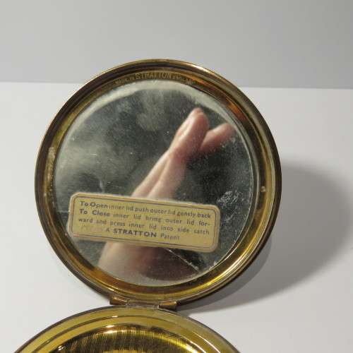 Vintage Stratton powder compact and lipstick holder