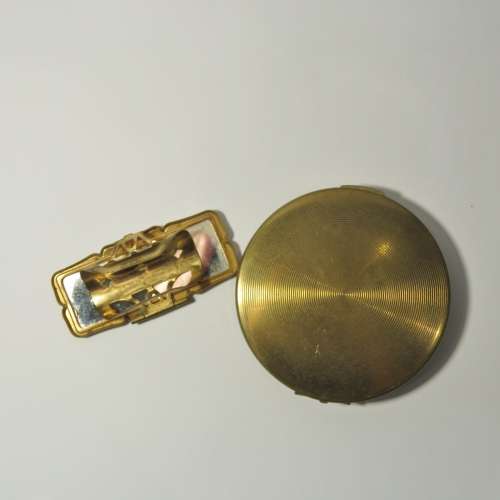 Vintage Stratton powder compact and lipstick holder