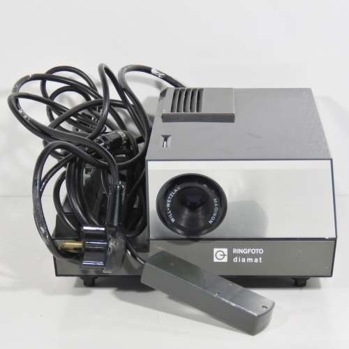 Ringfoto diamat slide projector with accessories - Size 25 x 23 cm