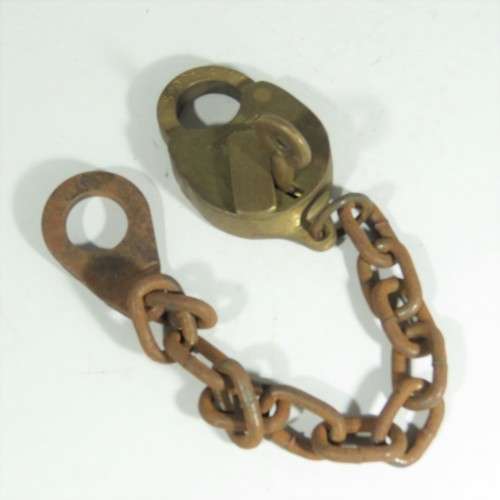SAR/SAS Spoornet padlock with chain and key