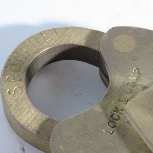SAR/SAS Spoornet padlock with chain and key