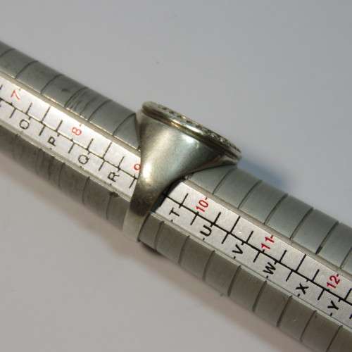 Sterling silver Mexican Pesos coin ring - Weighs 7.7grams - Size: S