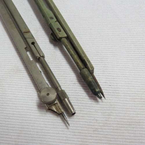 Vintage compass set used by engineer