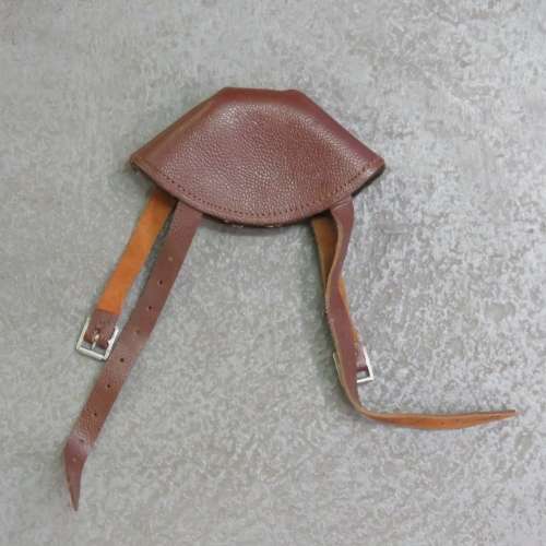 Vintage leather shooting elbow pad - Size 11 x 20 cm