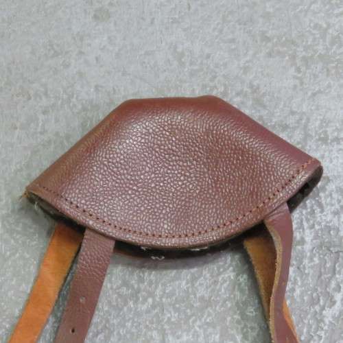 Vintage leather shooting elbow pad - Size 11 x 20 cm