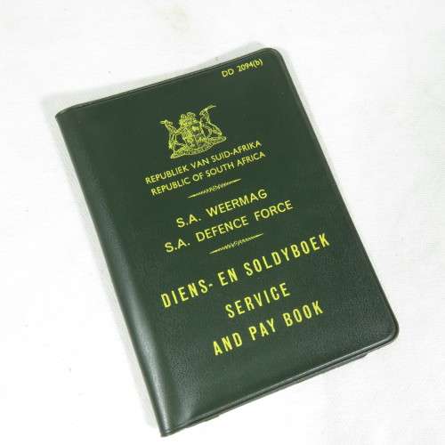 SADF Service and pay book